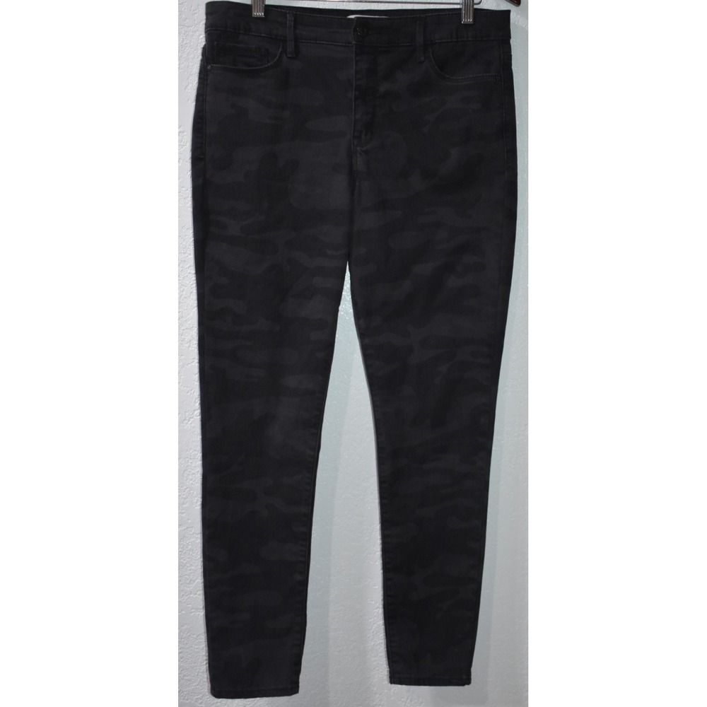 Social Standard By Sanctuary 10 Gray Camo High Rise Skinny Cotton Stretch Jeans‎